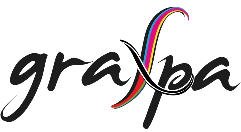 Logo firmy Grafpa - skład i projekt magazynu